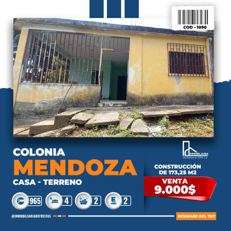 Casa en Colonia Mendoza - Ocumare del Tuy