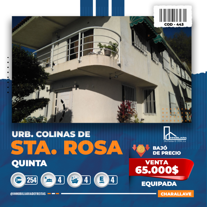 Urb. Colinas de Santa Rosa -Vivienda 2 Niveles Charallave