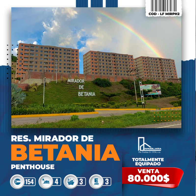 Apartamento PH en Mirador de Betania.