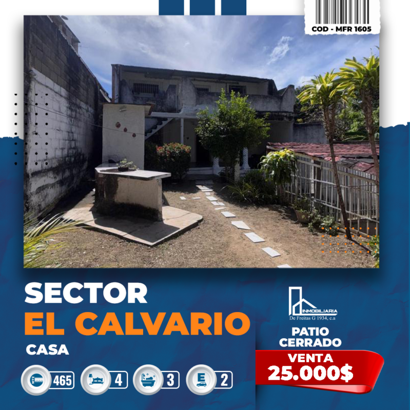 Casa en el Calvario, Ocumare del Tuy, Estado Miranda