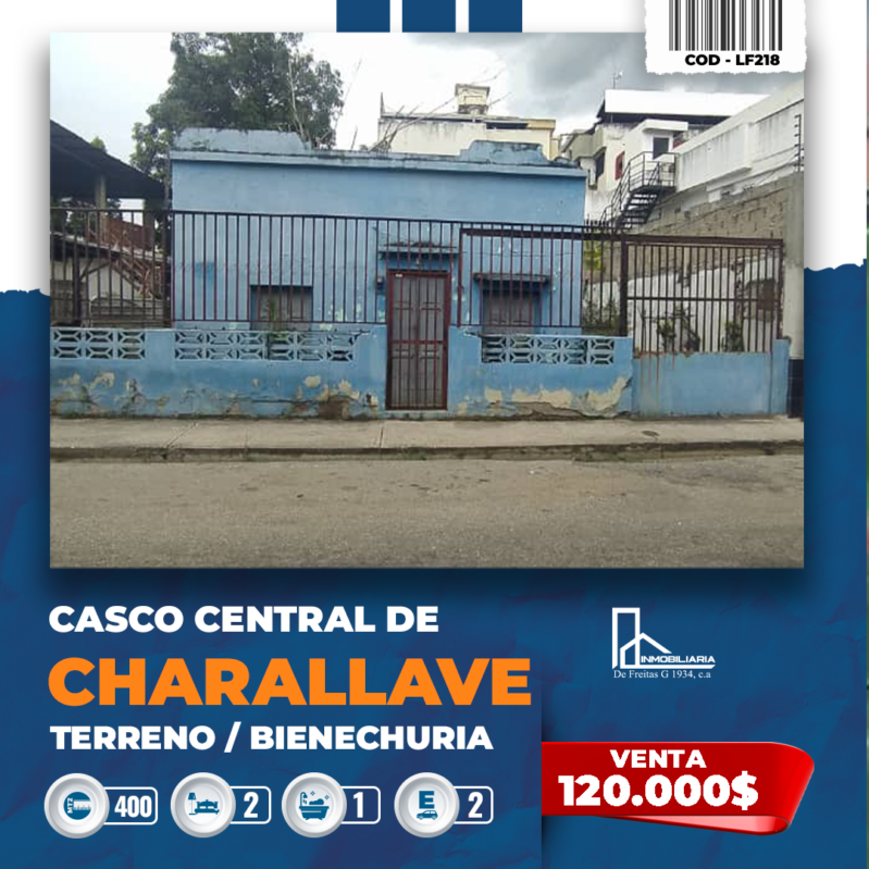 ‎Inmobiliaria de Freitas ofrece en venta  Terreno en venta