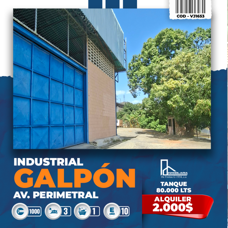 Galpón en Av. Perimetral de  Charallave