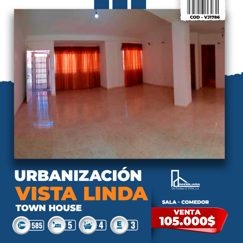 Town House en la Urb. Vista Linda, Charallave