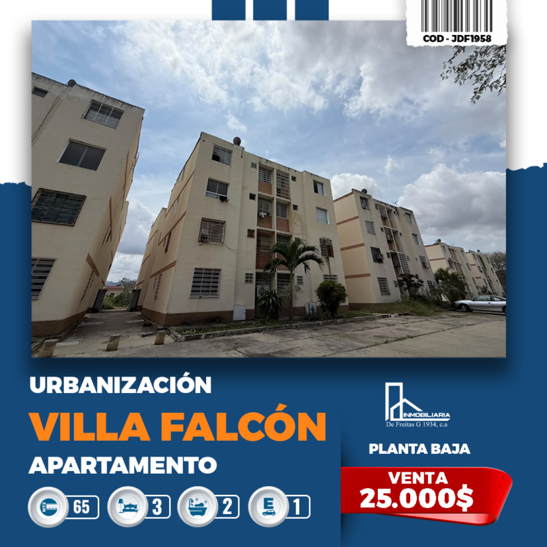 APARTAMENTO EN PLANTA BAJA EN VENTA | RESIDENCIAS VILLAS FALCÓN OESTE II (CÚA)